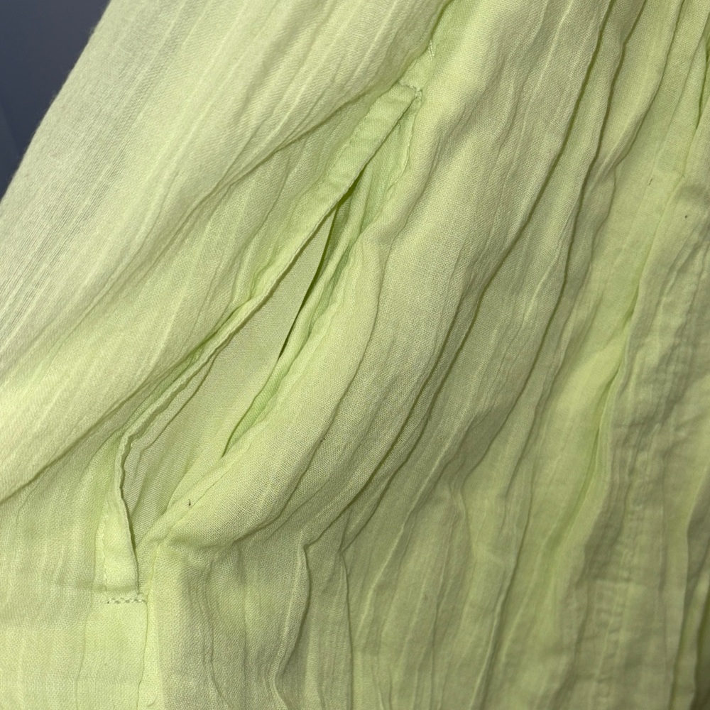 Free People Dress Light Green Short Sleeve Dress size medium - Picture 6 of 6